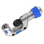 Flexzion Tube Cutter, Heavy Duty Tubing Pipe Cutter, 3/16 to 1-1/4 inch Cutting Diameter, Ideal for Cutting Copper, Aluminum, Brass, Steel, Plastic and More