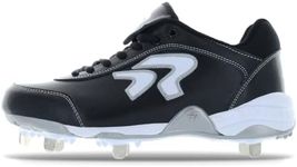 Ringor - Women's Dynasty 2.0 Spike Cleats (7.5 - White/Silver), Black/White, 8 UK