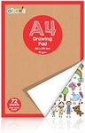 abeec A4 Plain Paper Drawing Pad - 72 Sheet Sketch Book - A4 Drawing Pad - Arts and Craft Scrap Book Essential for Kids Activity Packs - Colouring Books for Children - Drawing Paper for Children