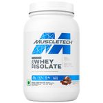 MuscleTech Platinum Whey Isolate|Milk Chocolate,907G (2Lbs)|25G Protein,5.7G Bcaa|Added Probiotics & Enzymes|Added Vitamins & Mineral|Lactose Free,Gluten Free|Easy To Mix & Easy On Stomach