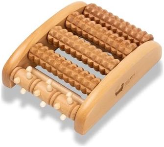 Eco Bath London Reflexology Foot Roller - Wooden Foot Massager for Plantar Fasciitis and Foot Pain Relief, Massage Roller for Improved Circulation