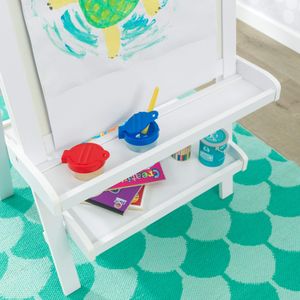 KidKraft Deluxe Wooden Artist Easel – Double-Sided Kids Art Station