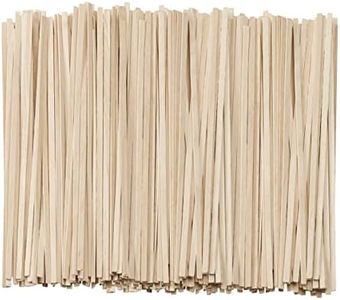 Pantry Value [1000 Count] 5.5 Inch Wooden Coffee Stirrers - Wood Stir Sticks, Biodegradable, Eco-Friendly Wood Stirrers for Coffee & Cocktails