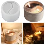 RKPM HOMES Planter Mold I Tai Chi Shape with Drainage Hole Casting Plant Silicone Epoxy Candlestick Mould I Succulent Concrete Molds for Handmade DIY Candles Resin Flower Cement Gardening Pots