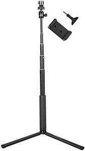 Smatree SQ2 Palo Selfie Extendable Stick/Monopod con Trípode para GoPro Hero 2018, Hero 12/11/10/9/8/7/6/5/4/3+/Ricoh Theta S/V,M15,Osmo Action 3/2,Insta36,AKASO,Apexcam Cámaras y Teléfonos Celulares