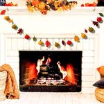 Felt Pumpkin Garland, Pumpkin Set, Pumpkin Decoration, Fall Garland, Seasonal Festive Indoor Outdoor Home Decoration for Halloween Thanksgiving Day Autumnal Fall Party Supplies (Pumpkin)