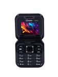 Snexian Rock X Flip Phone Dual Sim |Keypad | with 1.8 Inch Display |Flip/Fold| Call & SMS Indicator|Crystal Back Panel |BT Dialer|Voice Changer |Long Lasting Battery|FM| Black