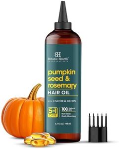 Botanic Hearth Hair Oil for Hair Growth & Hair Relaxer | Strengthening Dry, Frizzy, Damaged Hair & Scalp Treatment | Rosemary & Pumpkin Hair Oil – 6.7 Fl Oz