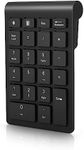 Gugxiom Bluetooth Numeric Keypad, 22 Keys Mini Portable Financial Accounting Numeric Keypad, Bluetooth 5.0 10 Keys Numeric Keypad for Computer(Black)