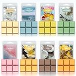 Summer Scented Wax Melts, ARVIDSSON Tropical Scentsy Soy Wax Cubes for Wax Warmer, Strong Scent Wax Candle Melts, Wax Tarts Gift Set, Ocean Breeze, Pina Colada, Pineapple, Fresh Cotton, Coconut