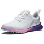 FootJoy Women's Fj Fuel Sport Golf Shoe, White/Pink/Purple, 9