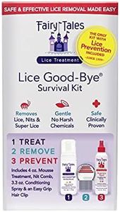 Fairy Tales Lice Good-Bye Survival Kit for Lice Treatment - Includes Treatment Mousse, Conditioning Spray, Comb, & Clip