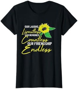 Friendship Best-Friend Cute Sunflower Bestie BFF Matching T-Shirt