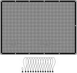 ETL INDUSTRIES Mesh Sunshade Bikini Top for Jeep Wrangler TJ 1997-2006 2 Door Polyester Soft Top Cover UV Sun Protection Sun Shade Roof (Black)