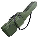 Fishing Rod Bag Fishing Rod Reel Case Multifunctional Fishing Pole Holder Backpack Travel Rod Carrying Case Organizer Carrier Bag Reel Rod Combo Organizer Fishing Gifts Green-1.3m