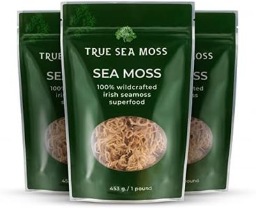 Sea Moss Raw by TrueSeaMoss (3 Pounds) - Wild Crafted Seamoss Raw - 100% Irish Sea Moss - Dried Sea Moss Advanced Drink - Clean and Sundried - Sea Moss 100% Vegan (48oz)