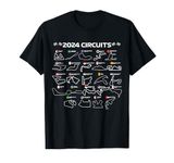 Formula Racing 2024 Circuits Race Car Formula Racing T-Shirt