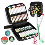 Ohuhu Acrylic Paint Pens, 48 Colours Direct Liquid High Opacity Waterproof Lightfast Flexible Brush Tip Acrylic Markers for Rock Painting Easter Eggs Wood Glass Ceramic Canvas - Nahuku