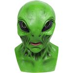 HOMELEX Novelty Alien Mask Creepy Full Face Mask with a Sexy Red Lip Realistic Alien Costume Scary Mask Halloween for Adult