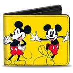 Buckle-Down Men's Bifold Wallet Mickey Mouse, 4.0" x 3.5", Mickey Mouse, 4.0" x 3.5", Buckle-down Bifold Wallet Mickey Mouse