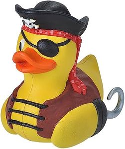 Wild Republic Rubber Ducks, Bath Toys, Kids Gifts, Pool Toys, Water Toys, Pirate, Mould Free Pool Toys, 4 Inches