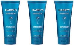 Harry's Sculpting Hair Gel | Firm Hold & Polished Finish | 6.7 Fl Oz, 3 Pack