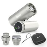 Shark ChillPIll 3-in-1 Personal High-Speed Fan, Ultra-Fine Mist and InstaChill System Travel Bundle with Case, Includes 3 Cooling Attachments, Travel-Friendly Design, Cloud FA021UK