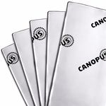 CANOPUS Professional Car Sound Deadening Self Adhesive Mat 80 mil, 5 sqft, Pack of 5 Sheets, Butyl Sound Deadener Mat, Audio Car Noise Dampening Material for Trunk, Door, Floor and Ceiling, Silver