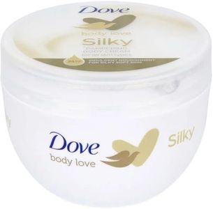 Dove - Lot de 4 crèmes nourrissantes pour le corps - Silky - Tous types de peau - 300 ml