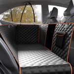 Vertical-Pro Dog Car Seat Cover for Back Seat with Mesh Window - Waterproof Pet Hammock with Side Flaps and Dog Seat Belt, Durable Nonslip Dog Backseat Protector for Cars, Trucks & SUVs