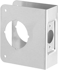 Prime-Line MP10852 Lock and Door Reinforcer, 2-1/8 In. x 2-3/8 In. x 1-3/8 In., Stainless Steel (Single Pack)