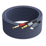 USB C to 1/4 Cable 10ft,GOSYSONG USB C to Dual 1/4 Stereo Y Splitter Cable【Realtek ALC5686 32Bit 384 KHz DAC】 Type C to 1/4 Cable for Smartphone,Tablet,Laptop, Amplifier, Mixing Console, Speaker