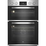 Beko 99 Litre Electric Built In Double Oven - Stainless Steel