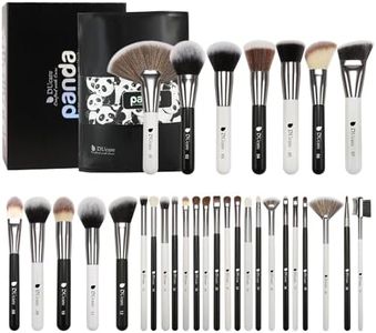 DUcare Professional Makeup Brushes set Panda Series Makeup Brush Set 31Pcs Kabuki Foundation Blending Face Powder Blush Concealers Eye Shadows With Leather Case Organizer