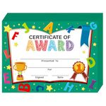 JUESMOS 30PCS Certificate of Awards for Kids 8''x11'' Kindergarten Certificate of Achievement Preschool Diploma Graduation Certificates of Completion Recognition for Kids Students Teachers Supplies