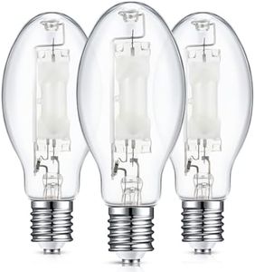 Rossesay 3 Pcs 400 Watt Lighting Metal Halide Lamp MH400/U/MOG 36000 Lumen 4000K Outdoor Light Bulb 12, 000 Hour Span Life Mogul Base (E39) ED28 High Intensity Discharge Metal Halide Bulb(400 Watt)