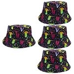 STOBOK 4pcs Mushroom Bucket Hat Fis