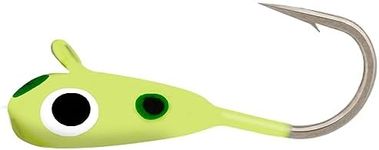 Northland Fishing Tackle Tungsten Gill Getter Ice Fishing Jig for Panfish, 1/28 Oz, Super-Glo Sneeze, 2/Cd