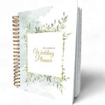 The Complete Wedding Planner, 160 Page Spiral Bound Wedding Organizer with Gold Foil Cover, Inner Pockets, Strong Coil Binding, Wedding Book Planner