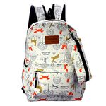 Tinytot 20 Litre Medium Size, Stylish & Trendy Water Resistant High Storage Cute Christmas Printed School College Travel Backpack With Pencil Pouch For Girls & Women, 2Nd Standard Onward, 17 Inch