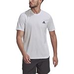 adidas Men's Designed for Movement T-Shirt, White, Medium