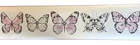 BWR Butterflies Self Adhesive Wallpaper Border 5m X 16cm (16.5ft x 6 inch)