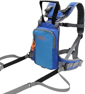 MYDAYS OUTDOOR Ski and Snowboard Harness Trainer,Control Steer & Speed,Snowboard Anti-fall Traction Belt Beginner,Ski Auxiliary Bag with Safety Belt (Blue)