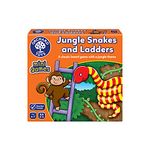 Orchard Toys Jungle Snakes and Ladders Mini Game, Small and Compact, Travel Game, Perfect for Children Age 4-7, Travel Game, Ideal Stocking Filler