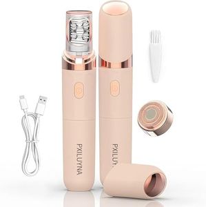 Epilator,Facial Hair Removal for Women,2-in-1 Gentle Root Removal PluxyEpil for Coarse & Fine Hair,2026 New Rechargeable Lady Depiladora Electric Shaver for Face/Legs/Bikini Smooth Skin (Rose Gold)