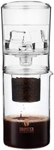 DRIPSTER 2-in-1 Cold Brew Dripper (4 Cups / 600 ml), Cold Brew Coffee Maker - Coffee Maker for Cold Brew Coffee and Tea, Coffee Machine for Cold Extraction, Transparent