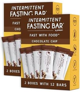 Prolon Fast Bars | Keto, Gluten Free, Dairy Free, Plant Based Protein, Intermittent Fasting Bars | Developed to Not Break Your Fast | Chocolate Chip, 24 Ct