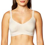 Warner's Women's Blissful Benefits Underarm-Smoothing with Seamless Stretch Wireless Lightly Lined Comfort Bra Rm3911w T-Shirt, Opaque, Butterscotch, XL