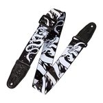 Levy's Leathers 2" Polyester Guitar Strap Sublimation-Printed with original artist's Design, Genuine Leather Ends (MPD2-013)