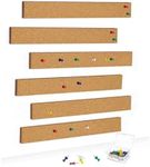 FUNNTY Cork Board Strips, 6 Pack Co